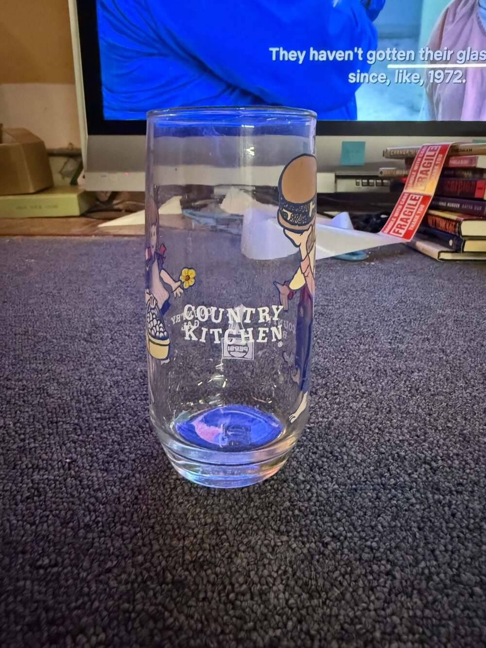 Pepsi Country Kitchen Vintage Collector Drinking Glass Country Boy Gal